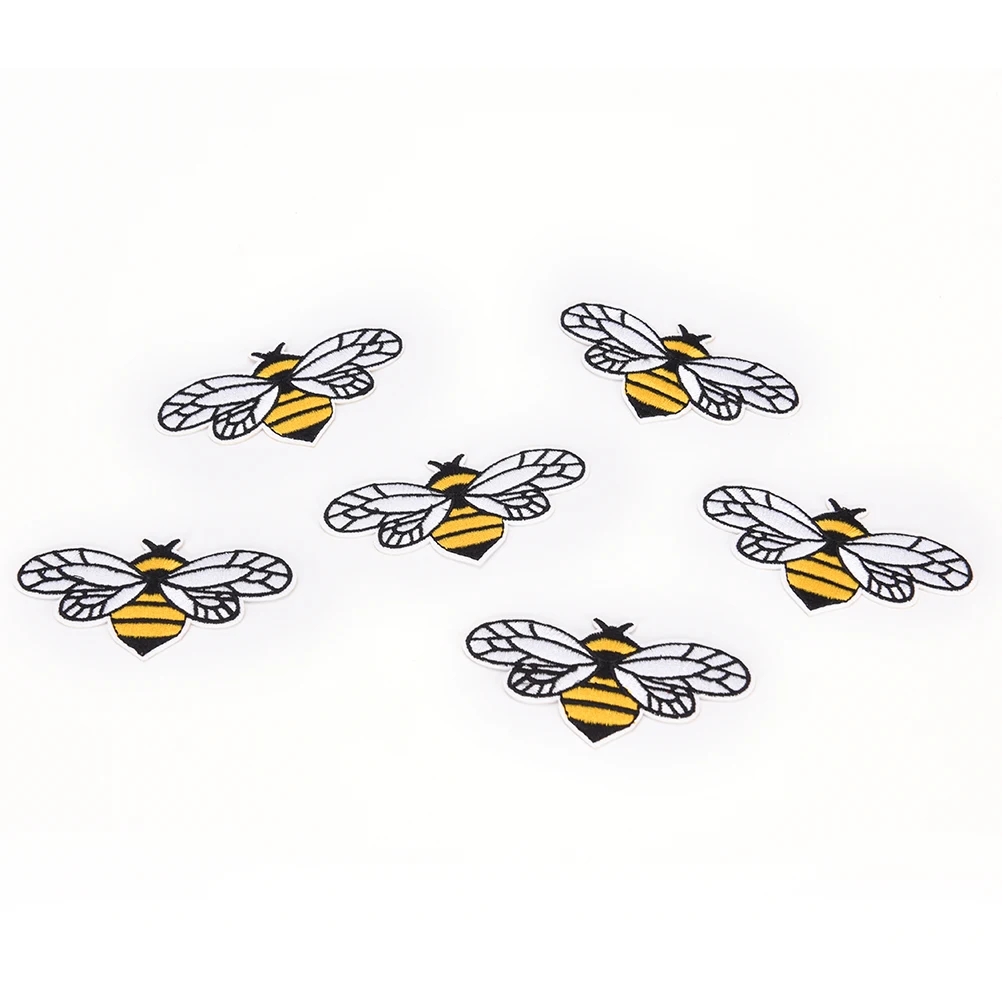 1 шт. патчи с пчелами вышитая термоклейкая нашивка для одежды наклейка сумки брюк