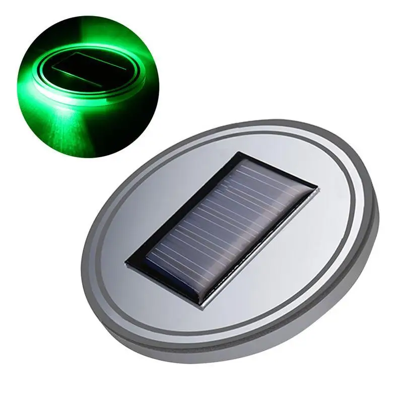 На солнечных батареях LED Автомобильный подстаканник коврик Подставка для