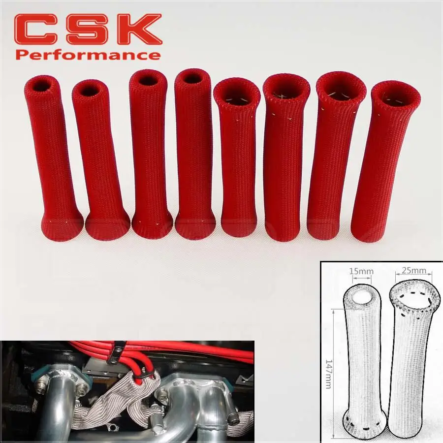 8 шт Свеча зажигания провода изолятор протектор щит загрузки рукав Sleeving 1