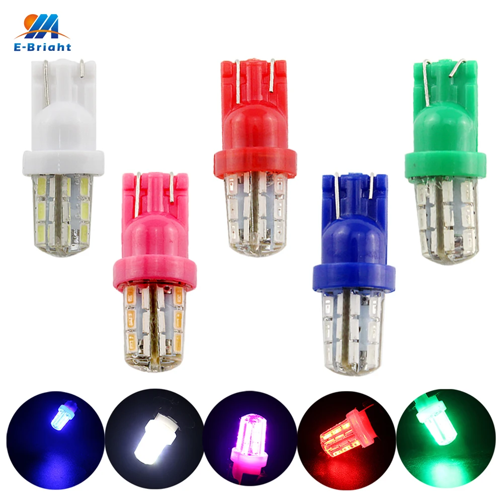 YM E Bright 2 шт. T10 3014 24 SMD 194 168 W5W 12V Светодиодный светильник для чтения ширина лампы s 280Lm