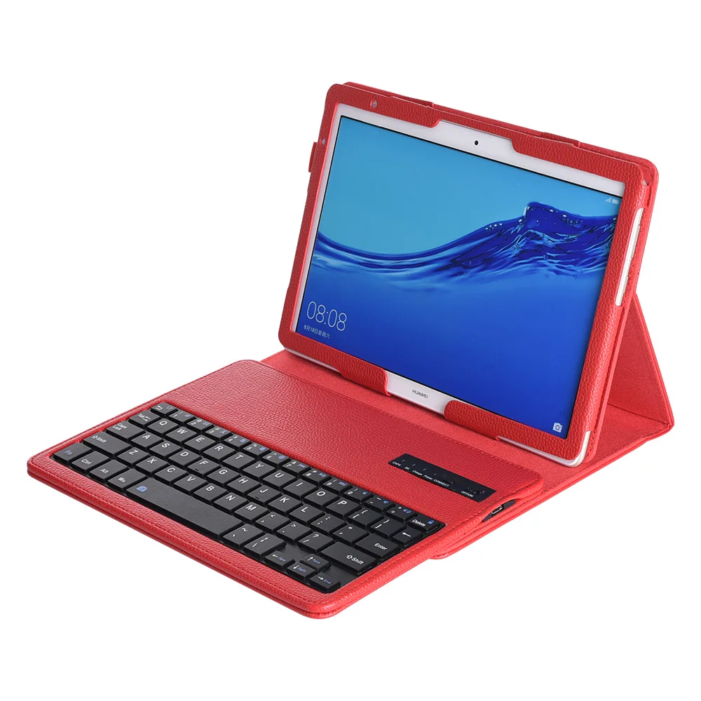 Беспроводной Bluetooth клавиатура Стенд кожаный чехол для huawei MediaPad M5 Lite 10 BAH2-W19/L09/W09 T5 10 AGS2-W09/L09/L03/W19