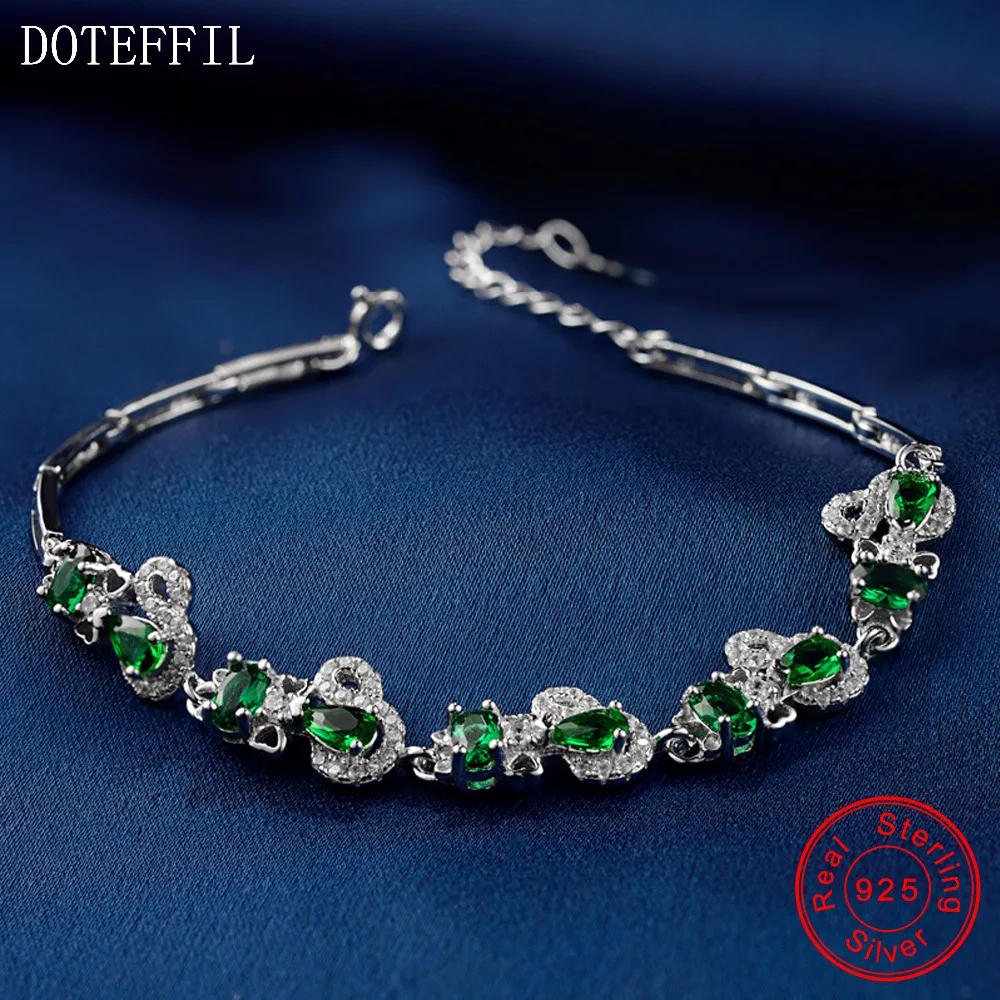 Женский браслет с подвеской из стерлингового серебра 925 пробы высокое качество AAA