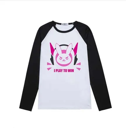 Новая игра D.VA косплей футболка с длинным рукавом Толстовка D куртки VA пуловер