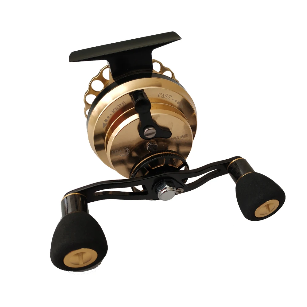 Плот Рыболовная катушка Алюминий сплав &quotпесочные часы&quot Ice все металлические