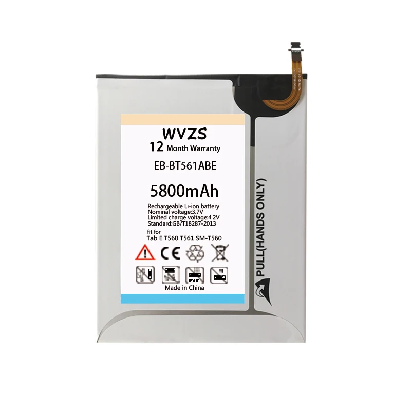 Wvzs 5800 mAh Батарея EB-BT561ABE для Samsung Galaxy Tab E T560 T561 SM-T560 | Мобильные телефоны и аксессуары