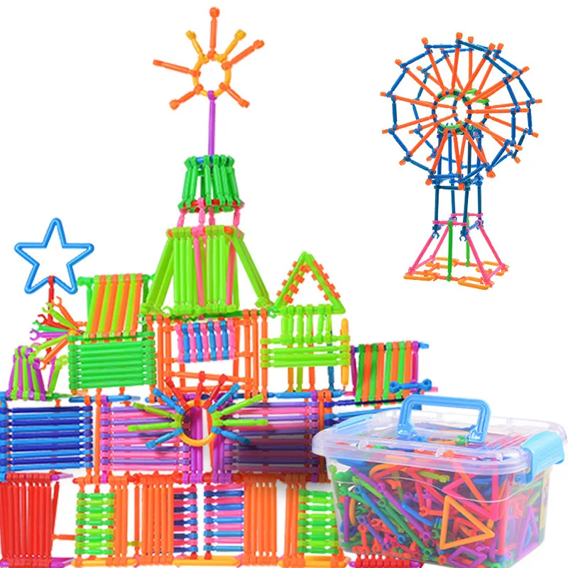 420 шт. экологическая Интубация пластиковые детские игрушки строительные блоки