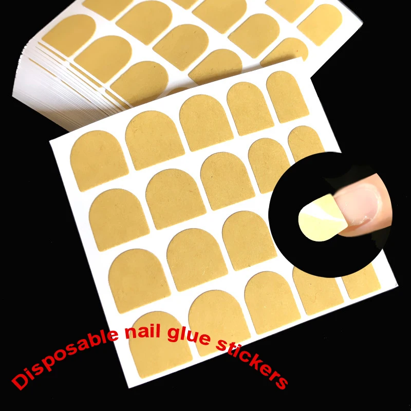 

3Sheet - 100Sheet easy to use False nails stickers Transparent double-sided sticker glue Fake nail Tips Tape Tools