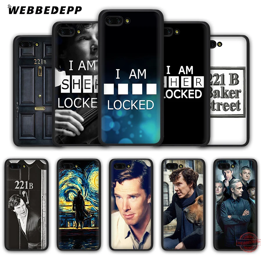 WEBBEDEPP 221B I am Sherlock Holmes Soft Case for Honor 20 10 9 9X 8 Lite 8C 8X 7X 7C 7A 3GB 6A Pro View | Мобильные телефоны и