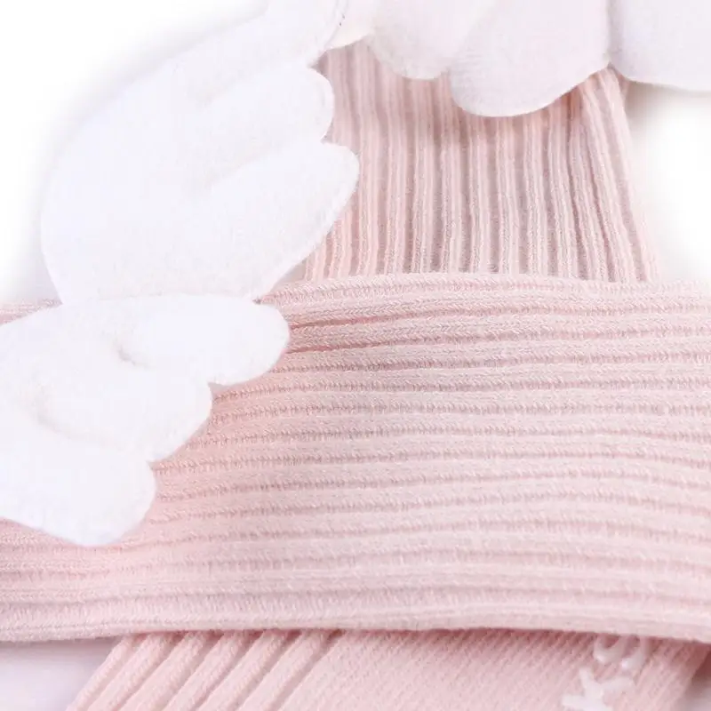 Гольфы для новорожденных зимние теплые гольфы с рисунком крыльев маленьких