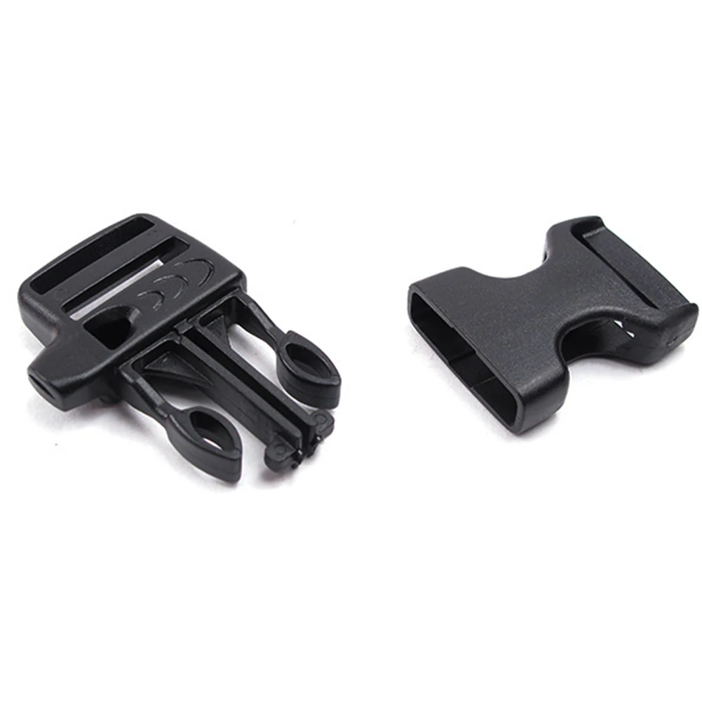 5 шт. пластиковые Adjustabl пряжки для рюкзака аварийный боковой Релиз свисток клипса