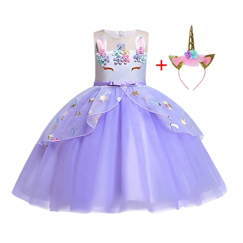 Детское фатиновое платье без рукавов с единорогом | Детская одежда и обувь