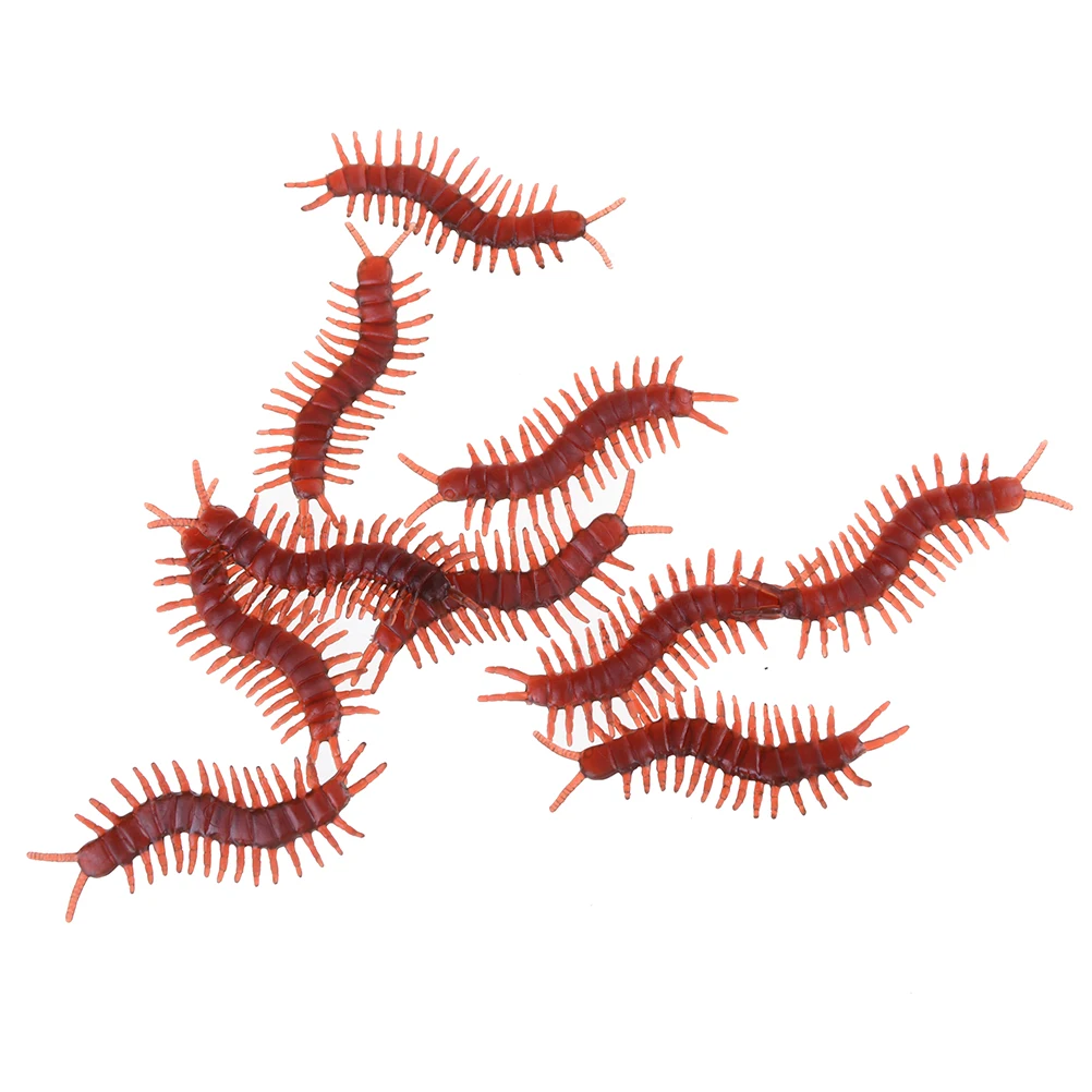 10 шт./компл. моделирование резиновые тараканы Шутки Игрушки Сороконожка украшения шутка ужас поддельные червей забавные гаджеты детская игрушка