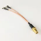 Новый разъем RF RP-SMA Female to Y type 2X TS9 Male, разветвитель, комбинированный кабель, отрезок RG316, длиной 15 см, для модема HUAWEIZTE