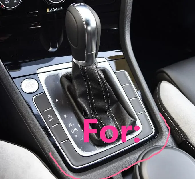 Белый Для Volkswagen VW Golf 7 черный лак отделка ручки переключения передач отделка - Цвет: Белый