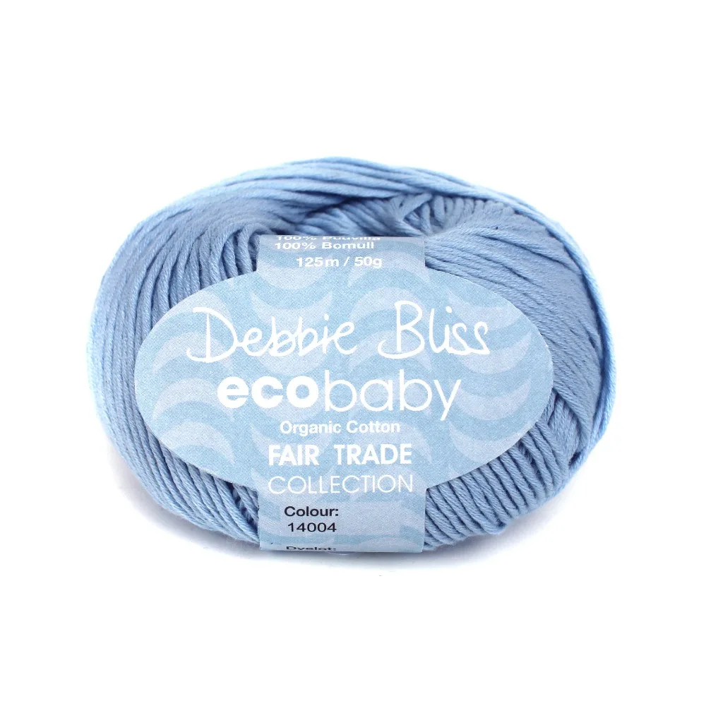 5*50 г мяча Debbie Bliss Eco Baby 100% хлопок супер Детская Пряжа средней толщины для
