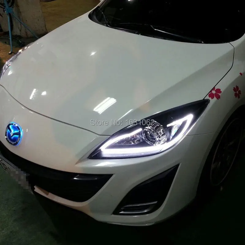 Для Mazda 3 Star import 2008- год светодиодный налобный фонарь черного цвета