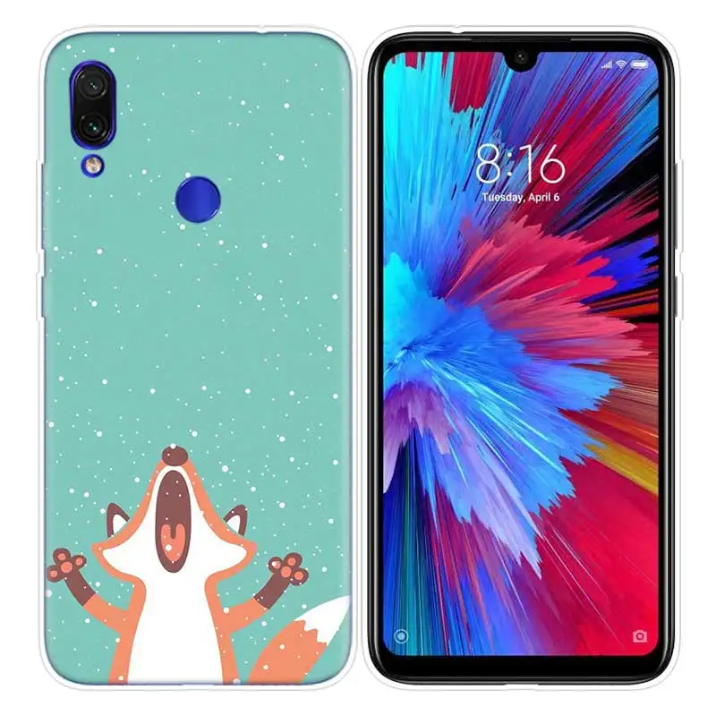 Милых животных, лисички, Чай чехол для Xiaomi Redmi Note 7 фотоаппаратов моментальной печати 7 S K20 Y3 GO S2 6 6A 7A 5 Pro mi играть до 9 лет A1 A2 8 Lite Poco F1 мягкие чехлы для телефона