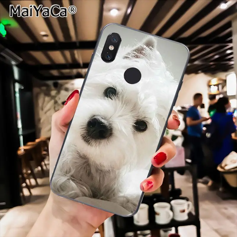 MaiYaCa Westie терьер собака щенок Highland терьер чехол для телефона для Xiaomi Redmi8 4X 6A S2 7A 6A Redmi 5 5Plus Note5 7 Note8Pro