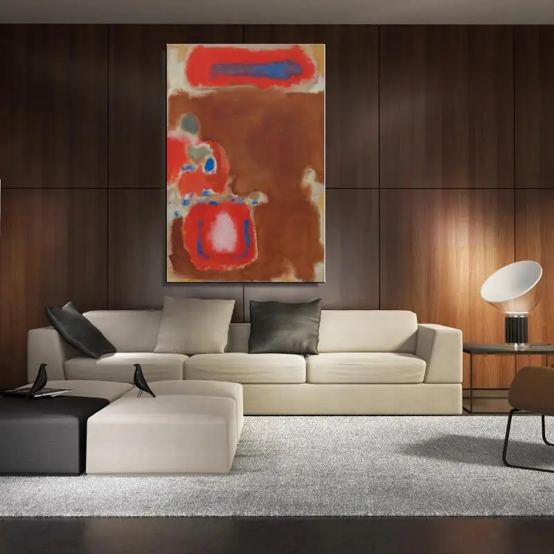 Картина маслом в абстрактном американском стиле без рамки|art design|oil painting canvasmark rothko