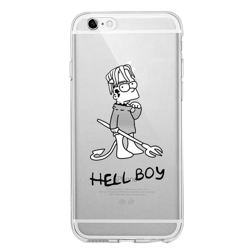 TPU Lil Peep Hellboy Love силиконовый чехол-накладка для IPhone X XS MAX XR 8 7 6 6S Plus 5 5S SE XS MAX Phone Coque Capa Funda - Цвет: TPU