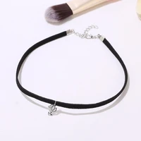 fym fashion 7 styles high quality gothic tattoo leather choker necklaces for women black necklace jewelry collier chain