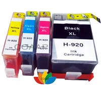 4 ink for hp920 920xl 920 compatible ink cartridge for hp officejet 6000a 6000 6500 7000 6500a 7000a 7500 7500a full ink printer