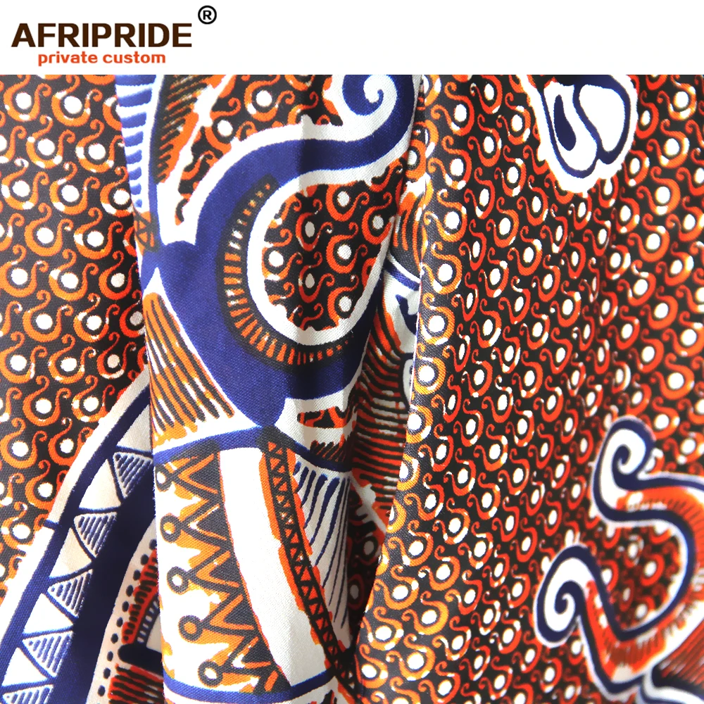 Африканские платья для женщин AFRIPRIDE Дашики Базен riche Анкара принт Чистый хлопок платье воск батик Повседневное платье S1825075