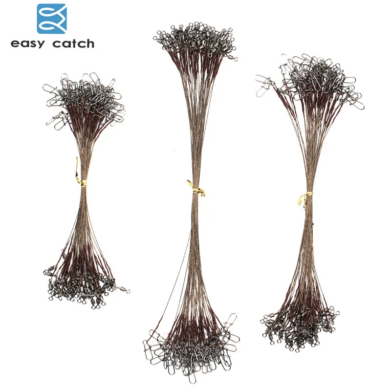 50 шт. рыболовная леска из нержавеющей стали 15/20/25 см 12 кг|fishing line|wire leaderline wire |