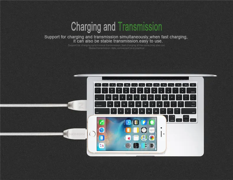 NOHON USB кабель для быстрой зарядки 8pin USB кабель для iOS 7 8 9 10 Apple iPhone 8X7 6 6S Plus 5 5S SE кабель для синхронизации данных мобильного телефона