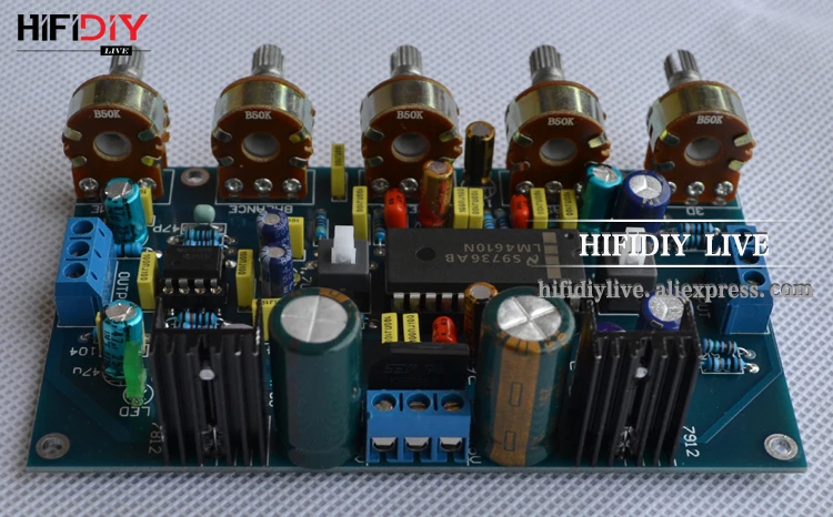 HI-FI DIY усилитель фронтальной сцены готовой продукции усилитель мощности тональная плата усилитель напряжения LM4610 тон+ 5532