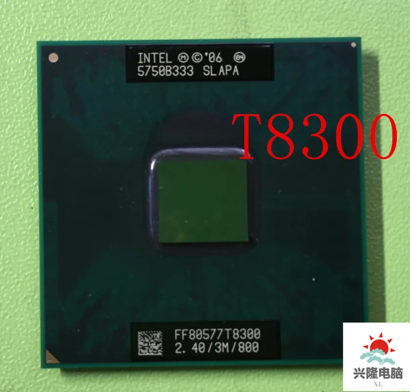 Процессор Intel Core Duo T8300 t8300 3 Мб кэш памяти 2 4 ГГц 800 МГц FSB двухъядерный процессор для