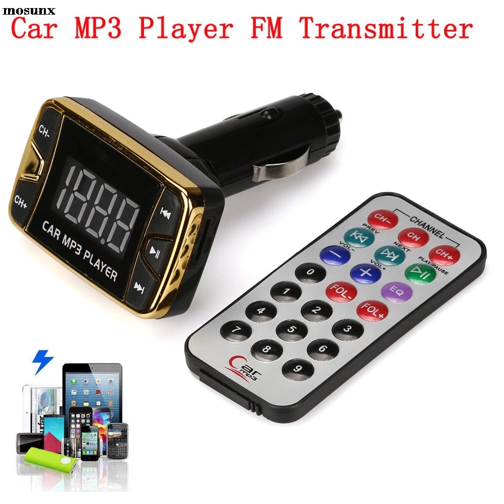 Бесплатная доставка MP3 плеер беспроводной FM передатчик модулятор Автомобильный
