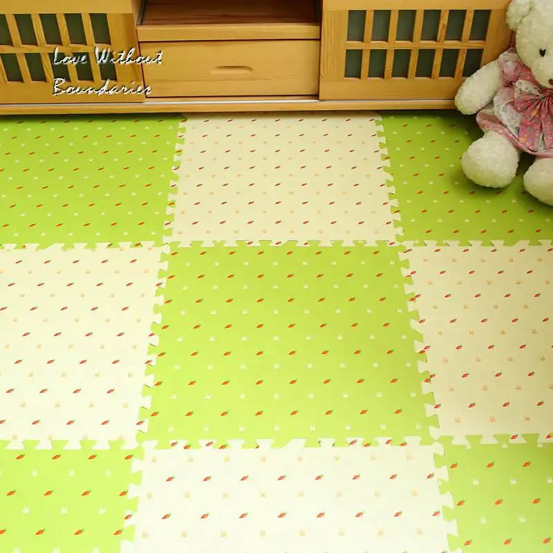 Детские коврики пазлы на пол мозаичный коврик татами детский для лазания 16 шт. в