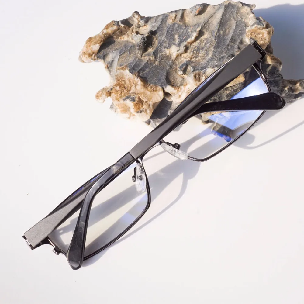 Оправа для мужских очков в стиле ретро прозрачные линзы роскошные очки из сплава