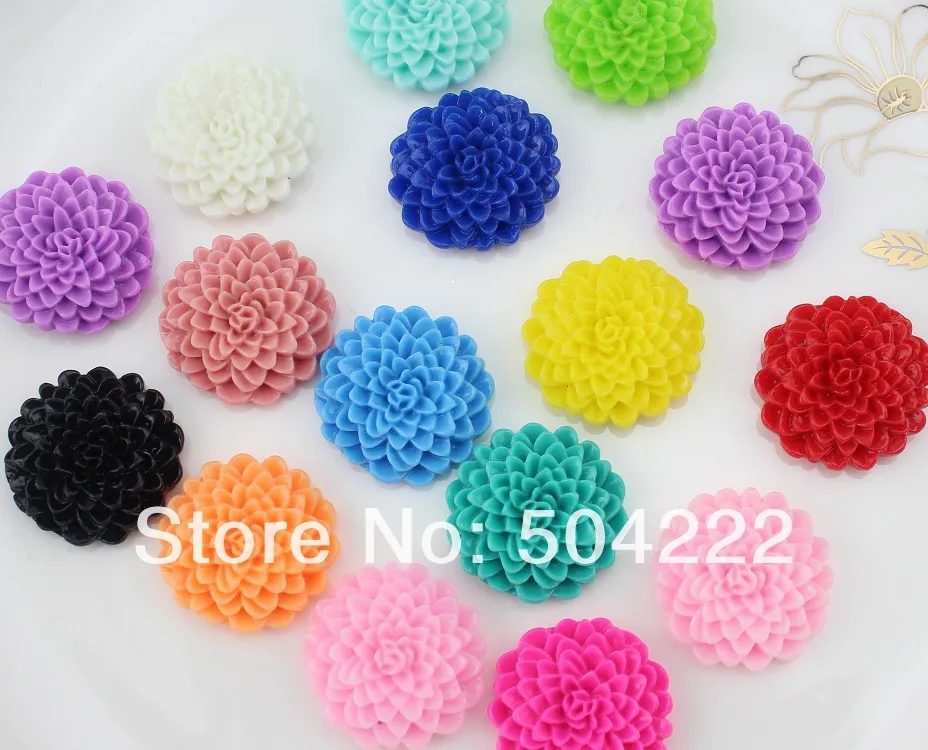 60 шт. толстые Кабошоны 25 мм/1 0 дюйма аксессуары для волос|cabochon supplies|flower daisiescabochon 25mm