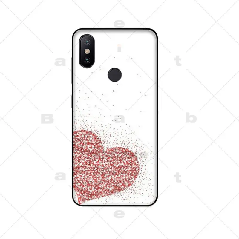 A7 Пайетки в форме сердца DIY роскошные высокого класса протектор чехол для Xiaomi mi6 mi8 Redmi5 Redmi 5 плюс MIX2 MIX2S Max2 max3 - Цвет: A7