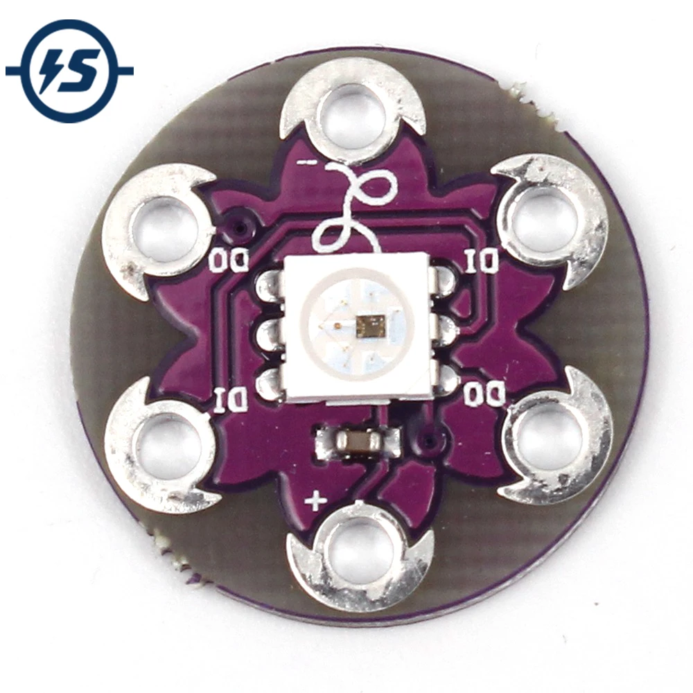 LilyPad Pixel Board WS2812 5050 RGB светодиодный модуль для Arduino 5 шт./лот|module board|arduino lilypadmodule for