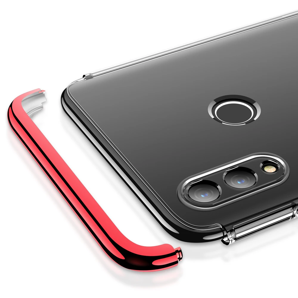 IDOOLS Прозрачный чехол для ПК huawei Honor 8C 10 Lite V20 fetted трехступенчатый Чехол мобильного