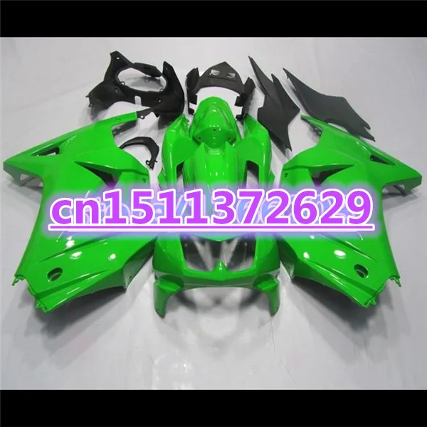 

ZX 250R 2010-2014 Fairing kit for Kawasaki Ninja 250R 2008 - 2014 ZX250R 08 09 10 11 12 13 14 black green Fairings set-Dor D