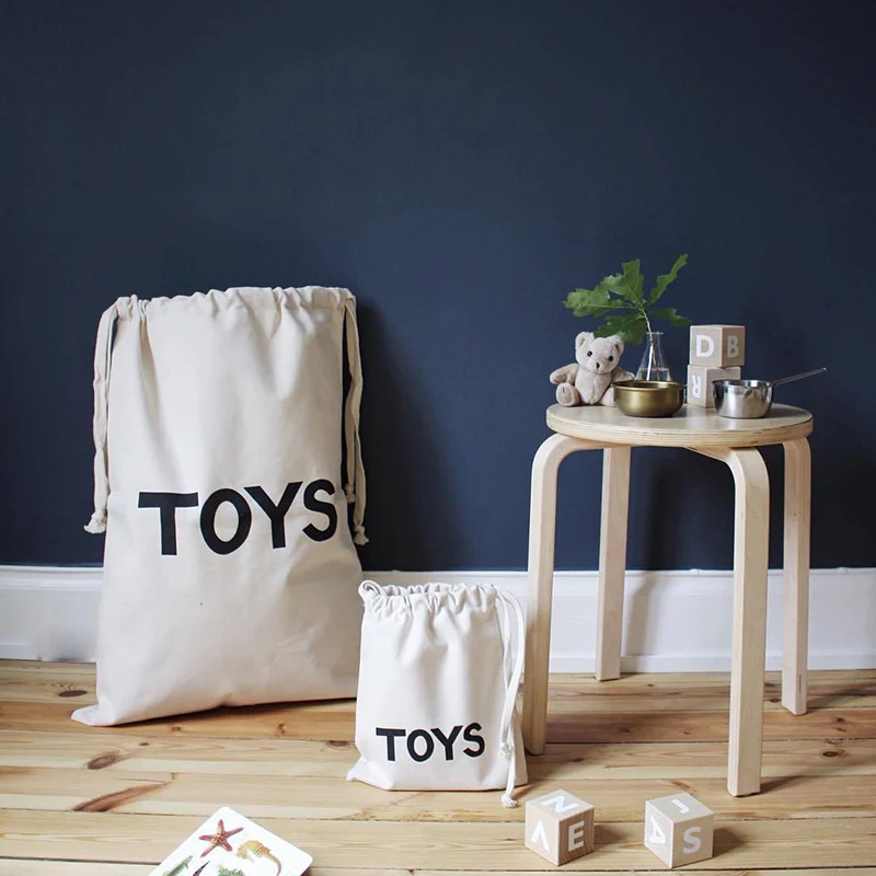 Холщовые мешки для хранения с рисунком рюкзак на шнурке заячьими ушками детский