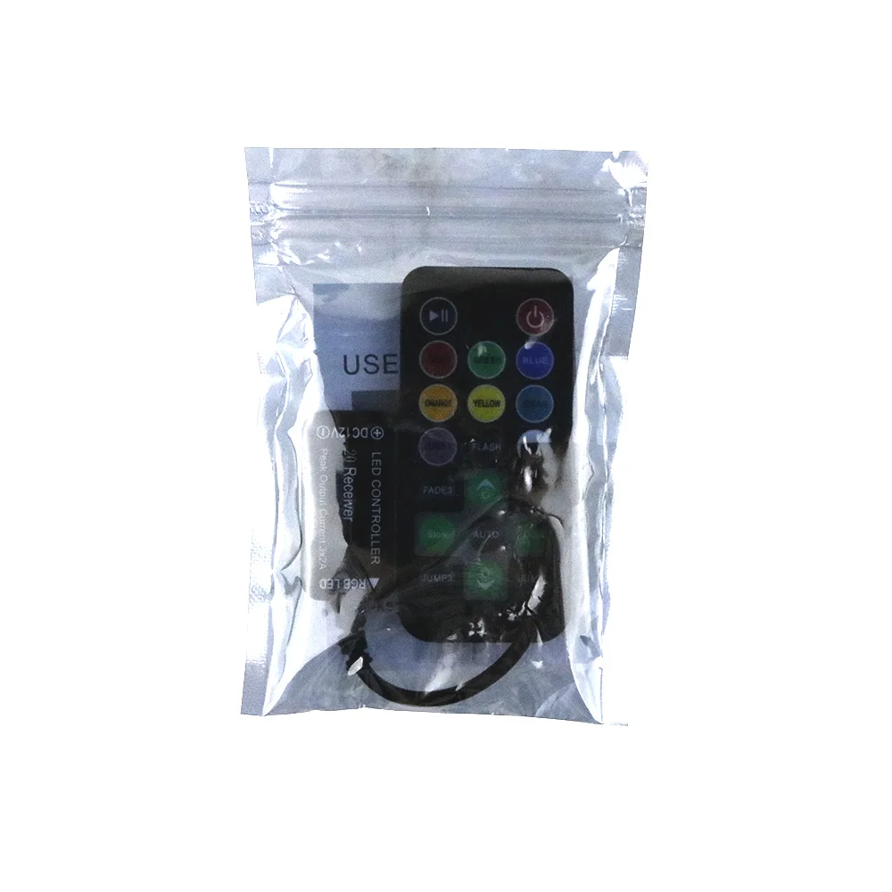 5Pcs DC12V IR rgb Controller Dimmer 20Key Black color Remote Controllers For 10m 5050 3528 3014 RGB Led Strip Ribbon tape | Освещение