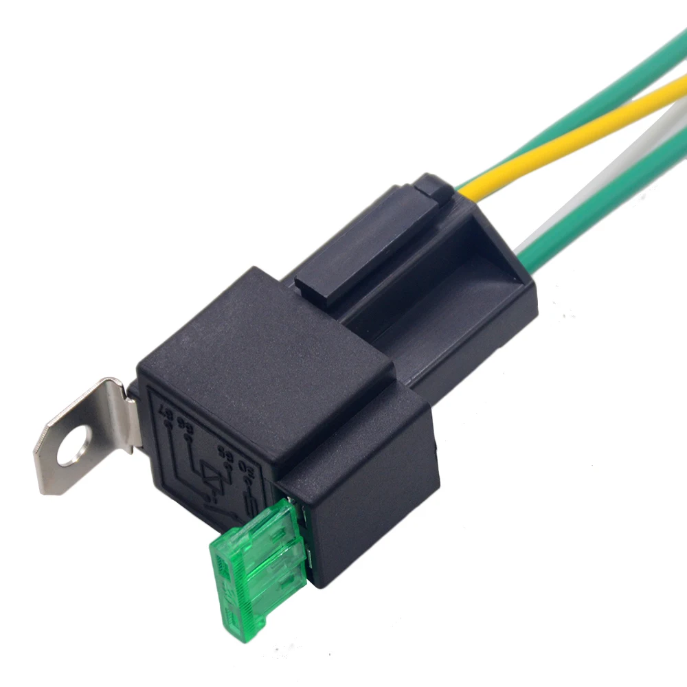 1 шт 12 V/24 V DC 4 Pin автомобильные плавленого реле 30A нормально разомкнутый генератор импульсов, опционально