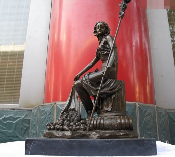 003428 греческая мифология потрясающий деметр плодородная богиня бронзовая