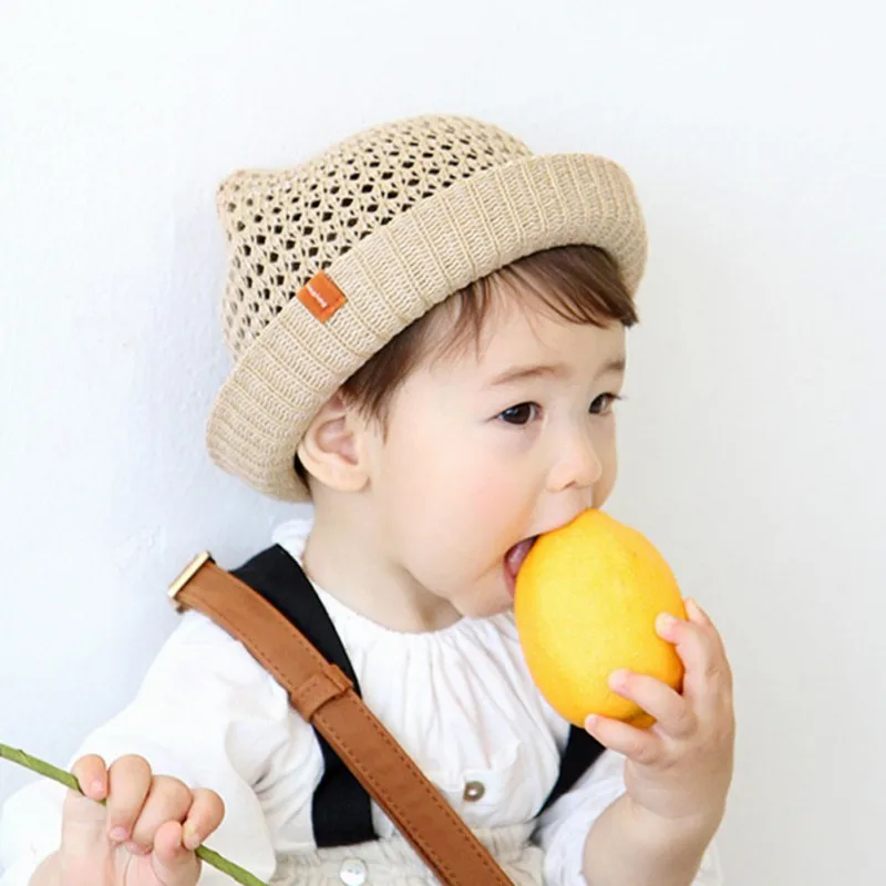 Baby Summer Hat Boys Girls Sun Beach Cap Kids Solid Straw Accessories New | Детская одежда и обувь