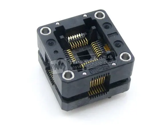 QFP32 TQFP32 FQFP32 PQFP32 OTQ 32 0.8 02 Enplas IC тестовый Адаптер для программирования гнезда 0 8 мм