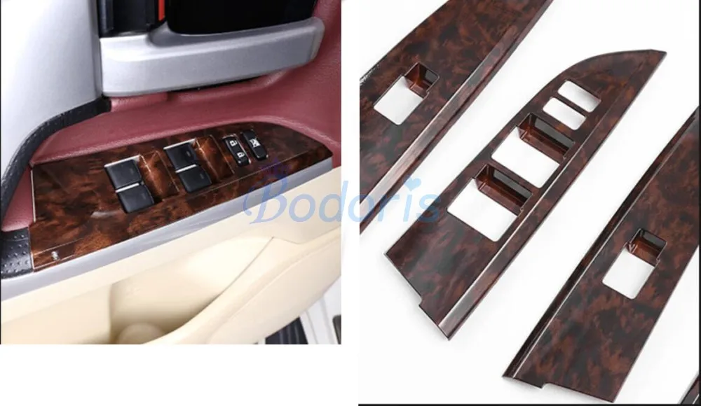 Для Toyota Land Cruiser 200 2008- интерьерная оригинальная деревянная Цветная декоративная формовочная накладка, панель, автомобильный Стайлинг, аксессуары
