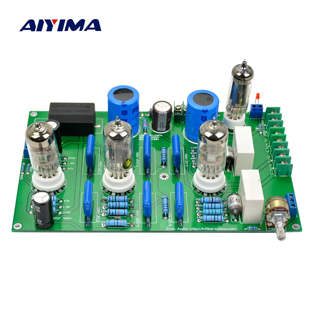 Aiyima ламповый усилитель доска Marantz M7 6N2 6N1-J 6Z4 Tube буфера аудио предусилитель желчи
