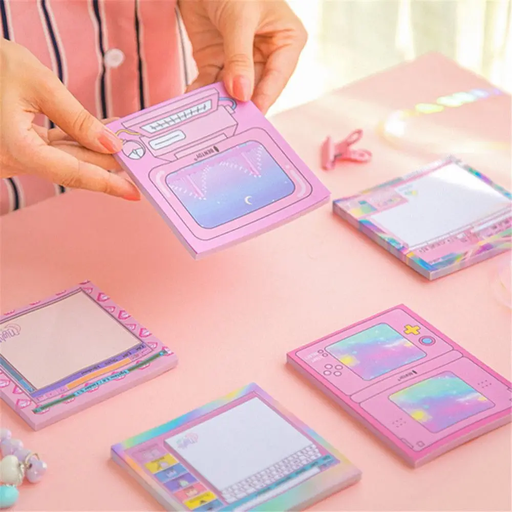1 шт. компьютерный дизайн блокнот для заметок бумажный стикер Kawaii Sticky Notes Сделай Сам Скрапбукинг наклейка для письма сообщения Offfice стационарный