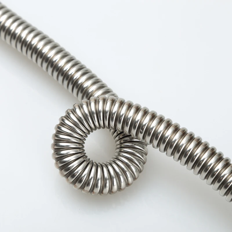 inlet pipe hot and cold water 304 stainless steel corrugated pipe DN15 explosion-proof hose water heater inlet and outlet pipe