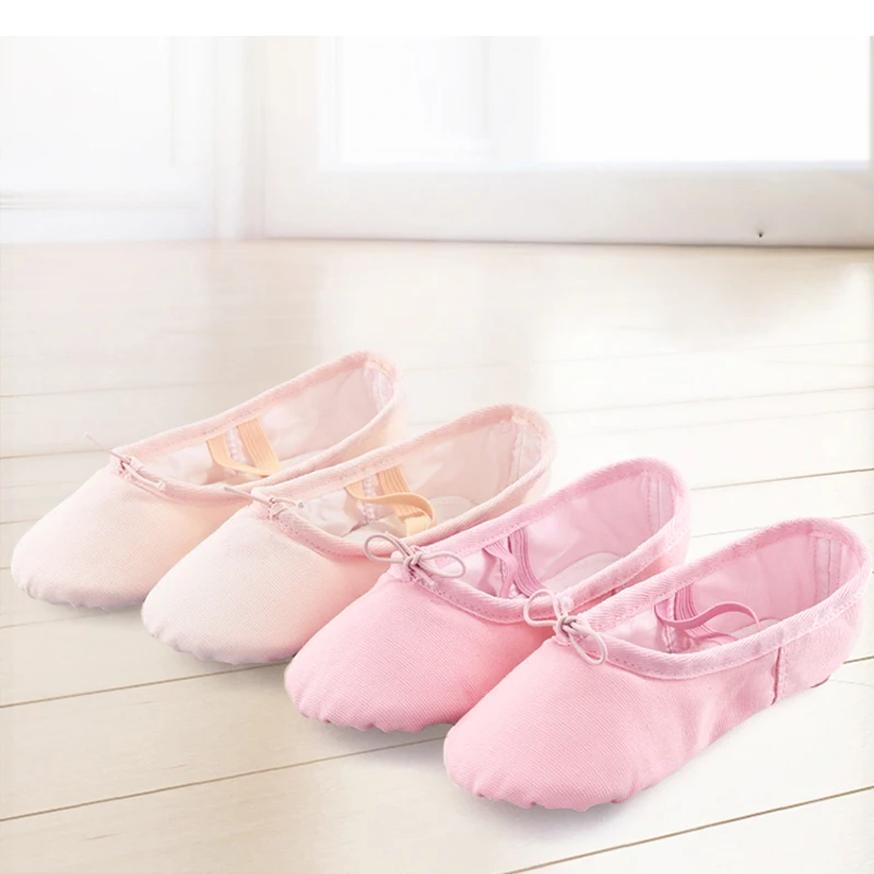 Ballet Shoes Canvas Girls Dance Slippers Split Sole Gymnastics Yoga Dancing Shoes